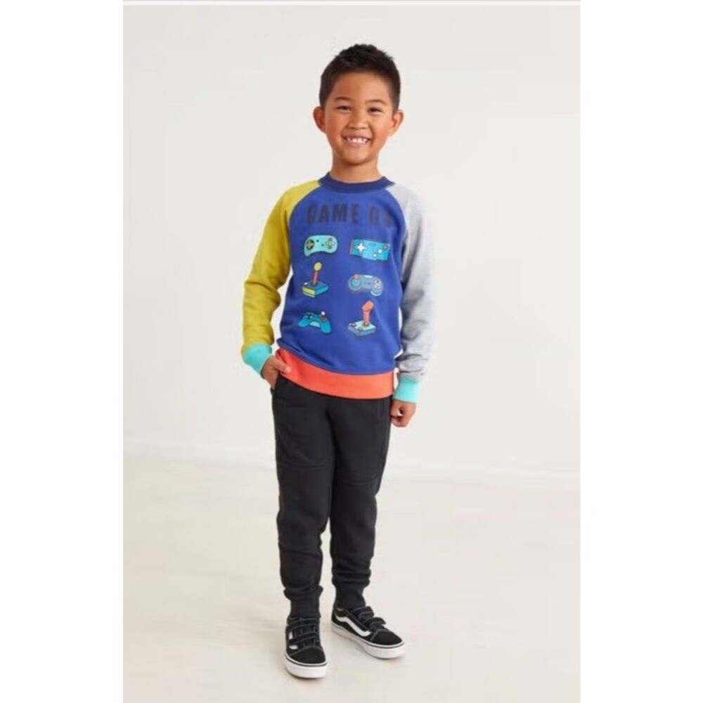 Hanna Andersson Graphic Video Game Crewneck Boys Sz 12